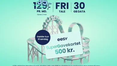 Få et gavekort på 500 kr. når du skifter til eesy