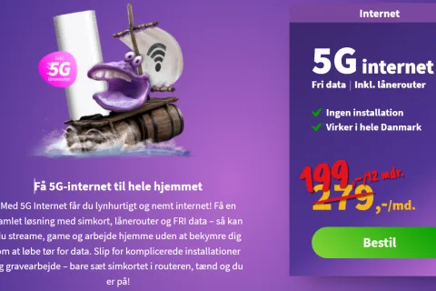 5G internet tilbud: OiSTER giver næsten 1.000 kr. i rabat